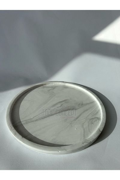 Ture Concept marble patterned concrete tray