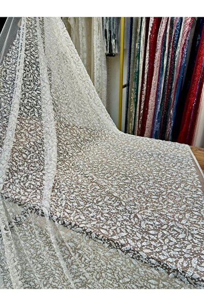 Metroteks Tekstil Metroteks TEKSTİL İŞLEMELİ GELİNLİK DANTEL KUMAŞ MT-0178