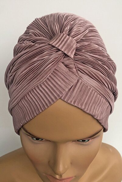 Vera Καπό Efruz έτοιμο τουρμπάνι σταυρωτό λουράκι με επένδυση Hijab Καπό βιζόν πλισέ ύφασμα Γυναικείο καπό