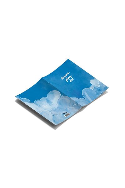 daystore Set de 3 caiete motivaționale cu dungi - Cadou cu semn de carte, 13x21 cm, 64 pagini