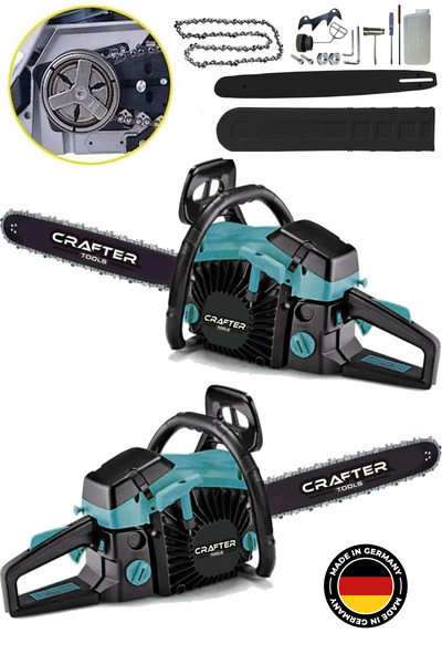 CRAFTERTOOLS Germany Benzinli Testere 11 Hp 62cc Ağaç Odun Dal Kesme Makinesi...