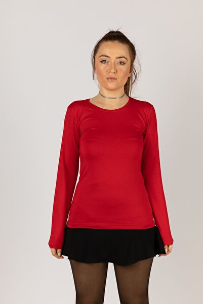 Nacar Bayan Uzun Kollu Likralı Penye Badi