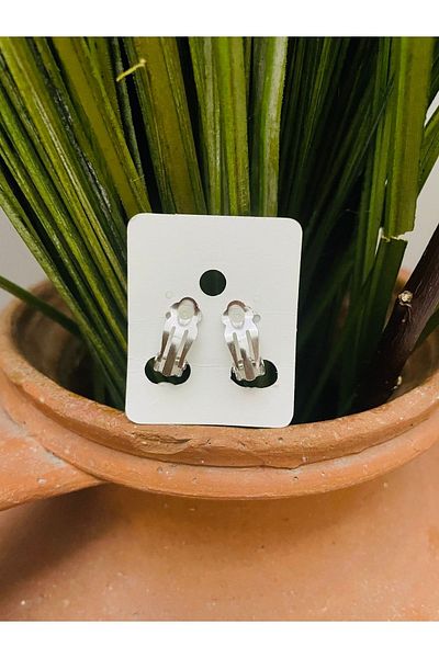 1PARÇAMAVİ Large Strawberry Earrings - Girl's Earrings with Non-Perforated Compression Clip