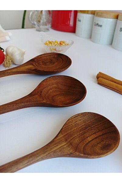 AYSAN Elyapım Tahtakı Battle 3-Piece Spoon Set in Our Hearts Com