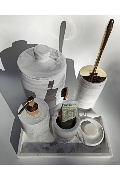 Ture Concept - Комплект за баня с мраморен мотив