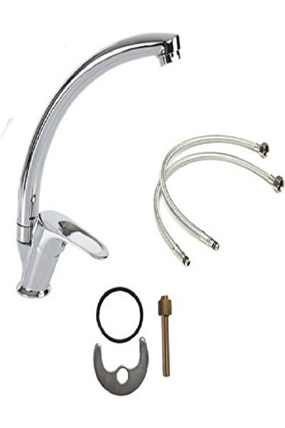 Genel Markalar VİOSA ARMATÜR Aksuar Kuğu Evye Musluğu Çeşme Ve Bataryası Kuğubatarya Evye Batarya Uzun