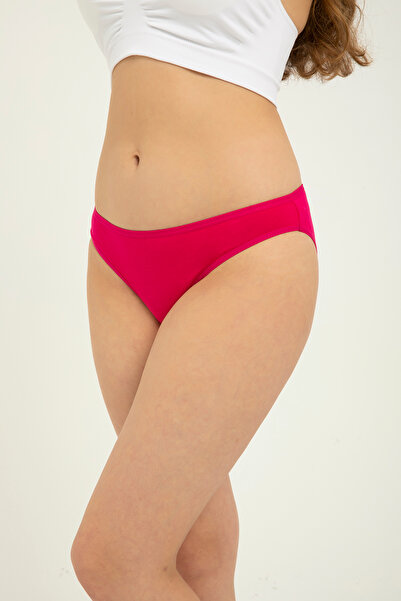 FOURAA Kadın Pamuklu Günlük Soft Renkli Seven Day Bikini Külot 7'li Paket