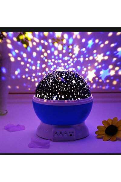 Menuzer Masa Gece Lambası Yıldız Projektörlü Çocuk Odası USB Kablolu