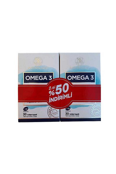 Naturalnest Omega 3 1200mg Fish Oil - 2x30 Capsules