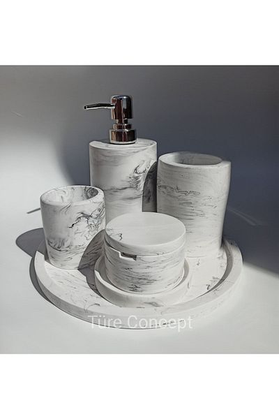 Ture Concept Marble Look Bathroom Set