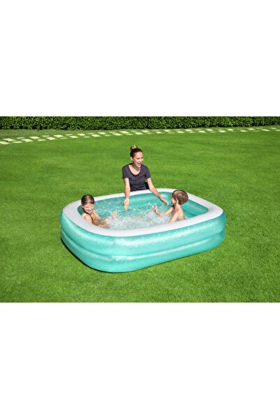 BESTWAY Dikdörtgen Şişme Aile Havuzu Büyük Boy 201x150x51 Cm - 54005