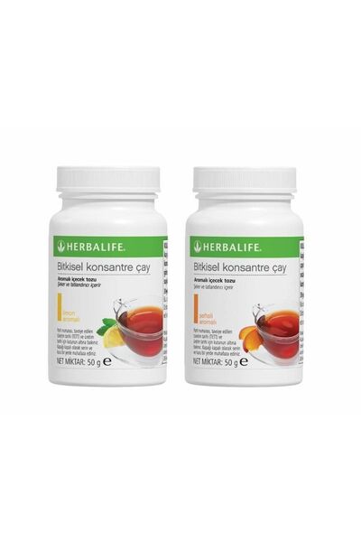 Herbalife 2 Adet Bitkisel Konsantre Çay (50 Gr Limon Ve 50 Gr Şeftali)