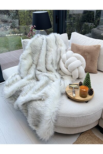 sevaradekor Peluş Koltuk Şalı Uzun Tüylü Koltuk Örtüsü Koltuk Örtüsü 150 X 100 Cm