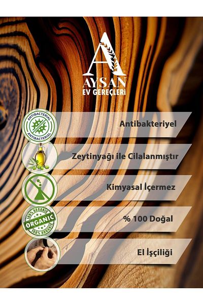 AYSAN Olive Tree 3-Piece Wooden Spoon Colander Set