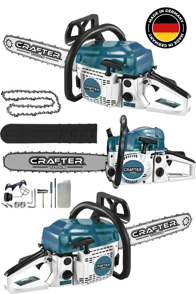 CRAFTERTOOLS Germany Benzinli Testere 11 Hp 62cc Ağaç Odun Dal Kesme Makinesi...