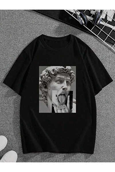 Jose Clothing تي شيرت كبير الحجم مطبوع من القطن العضوي