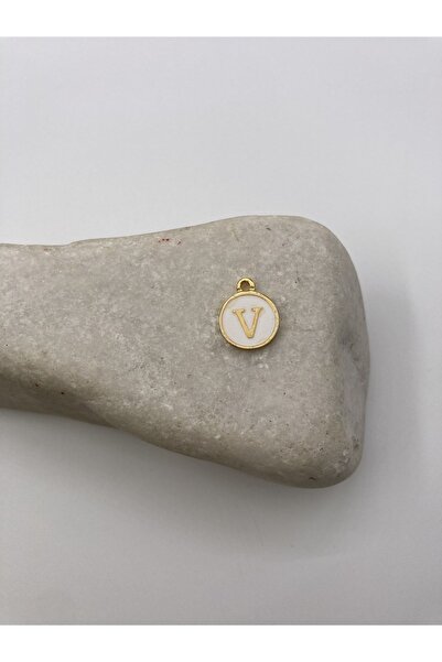 takitokaciniz Altın Kaplama Mineli V Harfi Kolye Aparatı