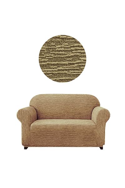 elgeyar Canapea Jacquard, canapea, husă pentru canapea extensibilă, model cu tijă, flexibilă, fără fustă, pentru 2 persoane.