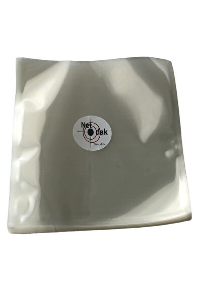 Netodak Büyük Boy 100 Adet 21,5 cm x 23,5 cm Şeffaf Vakum Poşeti Ambalajı Vakumlu Torba