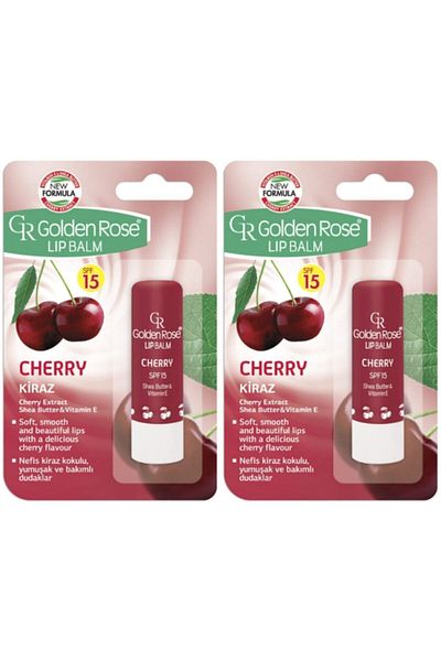 Golden Rose Lip Balm Cherry Cherry Lip Protector 2 Pack