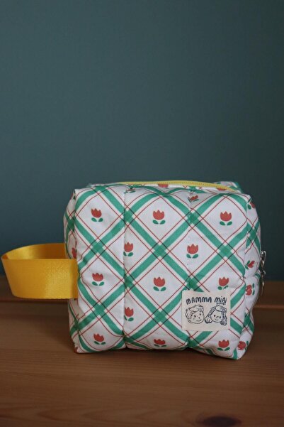 Mamma Mia Home حقيبة مكياج من نوع السفر مع توليب - منظم منظم