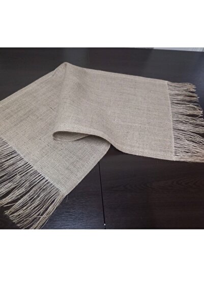 Gln Hasır Jüt Runner Masa Örtüsü Sehpa Örtüsü Dekoratif Mutfak Ev Dekorasyon 38 × 100