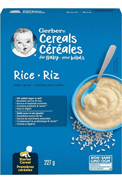 GERBER Cereals- Rice- Pirinçli Kaşık Maması -227 Gr- 4. aydan itibaren- 1.aşama