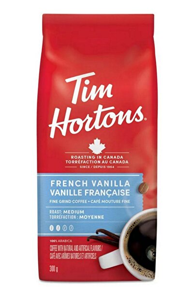 Tim Hortons كندا الأصلية - قهوة محمصة متوسطة - فانيلا فرنسي - 300 جرام