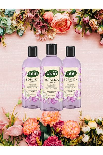 Dalan Botanica Shower Gel Lotus 500 Ml X 3 Pieces