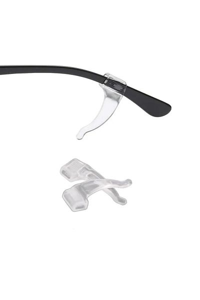 LOVYCO 2 Pieces Transparent Silicone Glasses Ear Holder -AntiSlip and Fix Tip