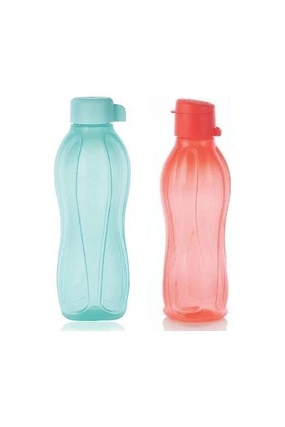 Tupperware Eco Bottle Water Bottle 2 Pack 500 Ml Coral-ice Blue