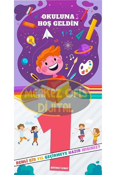 MOD WELCOME TO SCHOOL BANNER 70X140 CM 1stCLASS