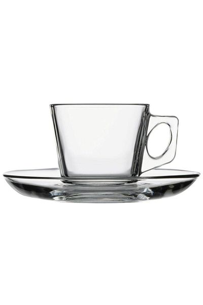 Paşabahçe Vela 12 Piece Espresso Cup Set (80 CC) Turkish Coffee Cup Size