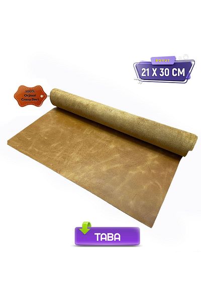 AiryFooT Crazy Piece Leather 21 x 30 cm Leather Crazy Leather Genuine Leather Piece for Hobby
