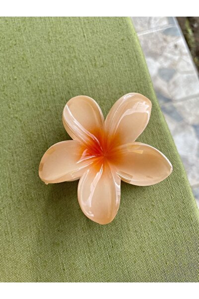 Green Lotus Çiçeği Yavruağzı 8 cm Mandal Toka