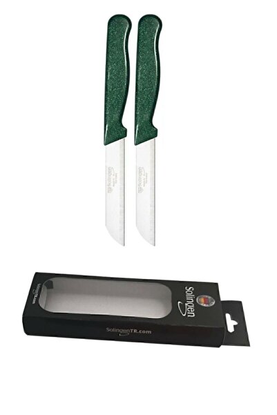 Solingen Yeşil Simli 2li Meyve Sebze Bıçağı