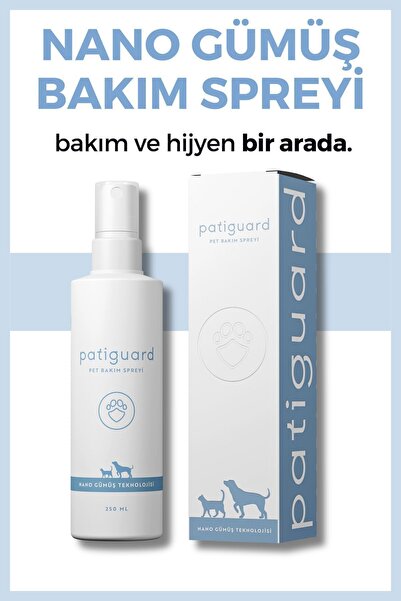 Pet Hijyen Bakım Spreyi 250 ml Nano Gümüş Evcil Hayvan Kedi Köpek Temizleme Pati Tüy Kulak Ağız Göz