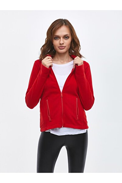 Ltb Red Sweatshirt Zip Hooded