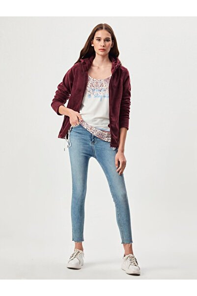 Ltb Cardigan roșu din lână