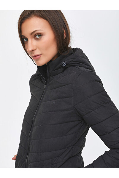 Ltb Short Puffer Black Coat