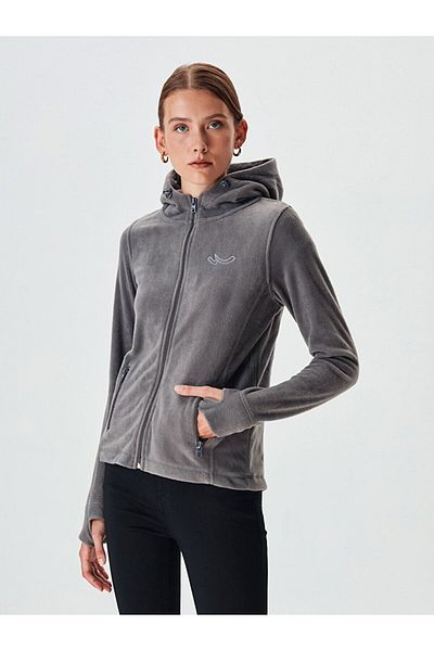 Ltb Fleece Gray Cardigan