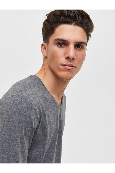 Ltb V-Neck Anthracite Sweatshirt