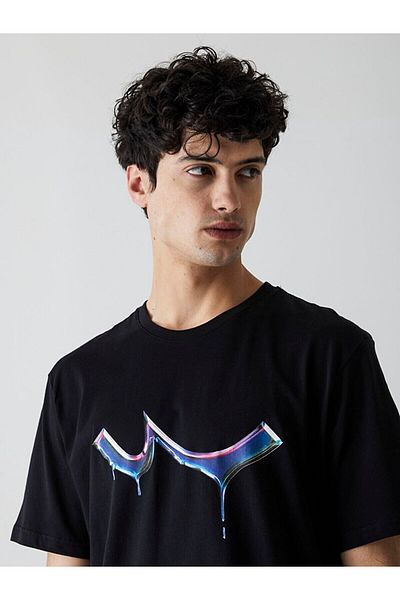 Ltb Black T-shirt with Colorful Logo