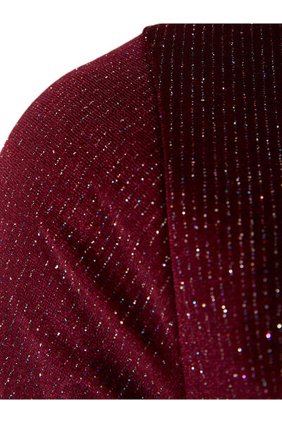 Ltb Φόρεμα Velvet Glitter Red