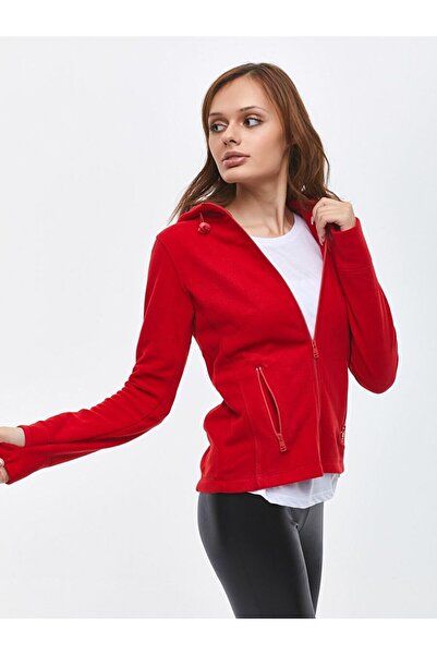 Ltb Red Sweatshirt Zip Hooded