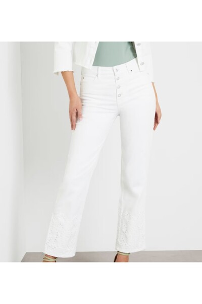 Guess 1981 STRAIGHT ANKLE - CO FLORIDADA STR WHITE