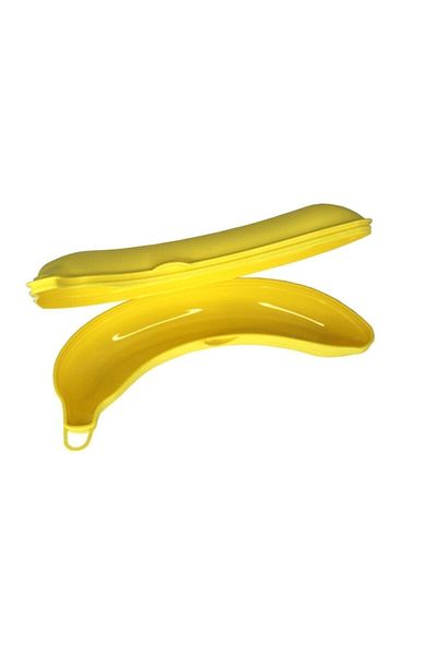 Titiz Plastik 1 Piece Banana Shaped 500ml Storage Container Feeding Bowl Storage Box