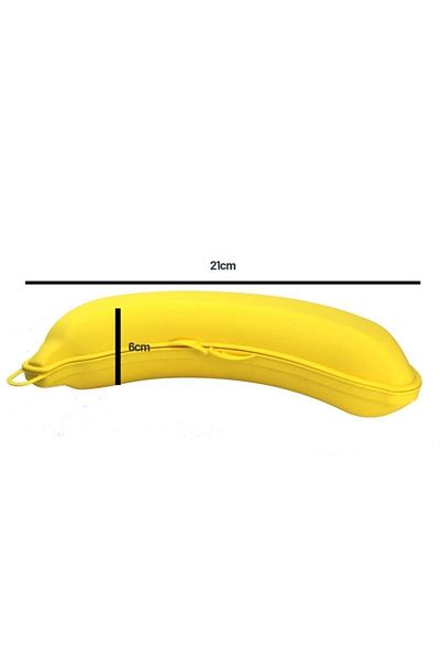 Titiz Plastik 1 Piece Banana Shaped 500ml Storage Container Feeding Bowl Storage Box