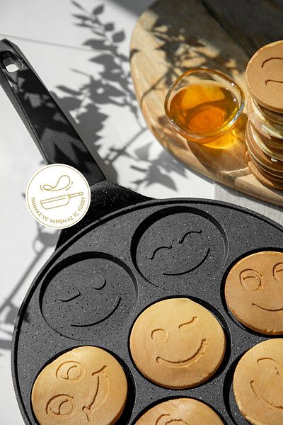 Nehir Black Aluminum Cast 27 Cm Crepe Pan