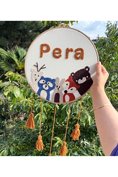 afralya home Bebek Çocuk Odası Yenidoğan İsme Özel Kapı Süsü- Duvar Dekorasyon Aksesuarı